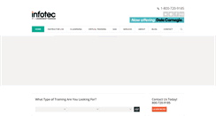 Desktop Screenshot of infotectraining.com