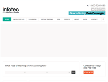 Tablet Screenshot of infotectraining.com